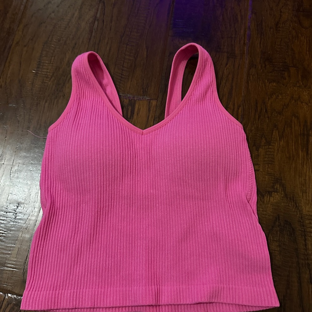 Altar'd State Pink Ribbed Tank Top Worn once!!!!